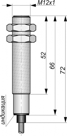 Датчик бесконтактный индуктивный И01-NO-DC(Л63, кабель МБС)