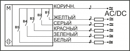 Поплавковый датчик уровня жидкости DFG4 41.51-B5.123.125.125.125-5NO-571.12-d2-P6A-1,5-S-1