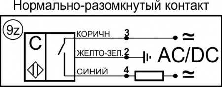 Датчик бесконтактный емкостный E03-NO-AC-Z(Л63)